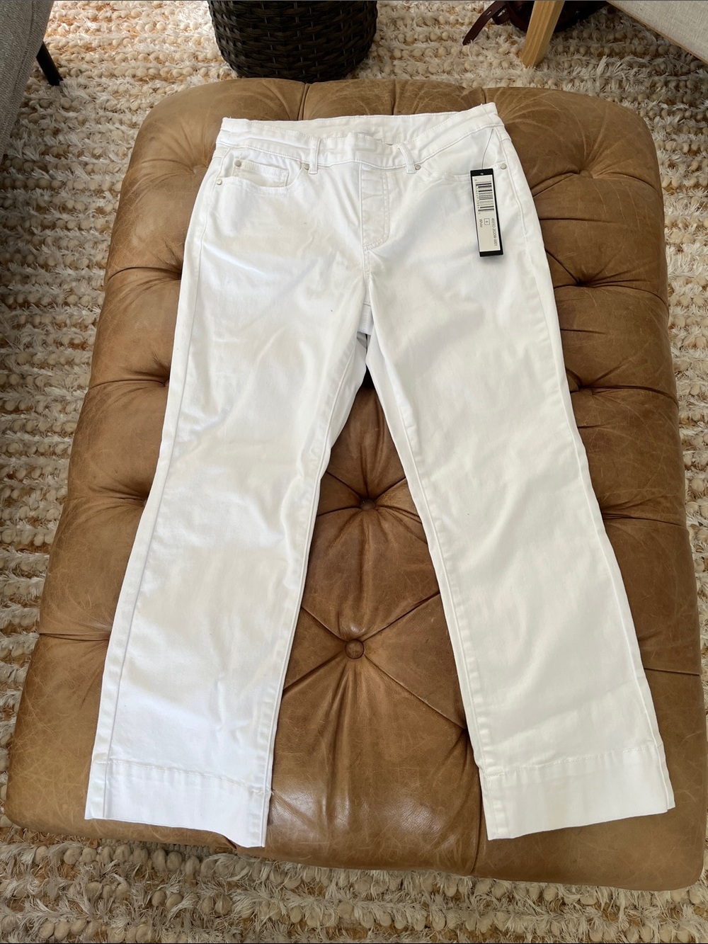 NWT Tribal Jeans white Ankle Jegging 6 pull on sunmer beach